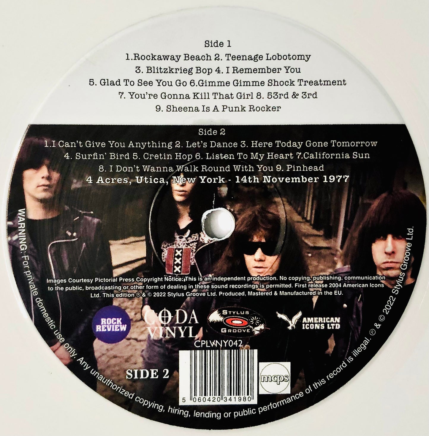 RAMONES - Tommy’s last stand - Vinile Bianco (importazione UK)