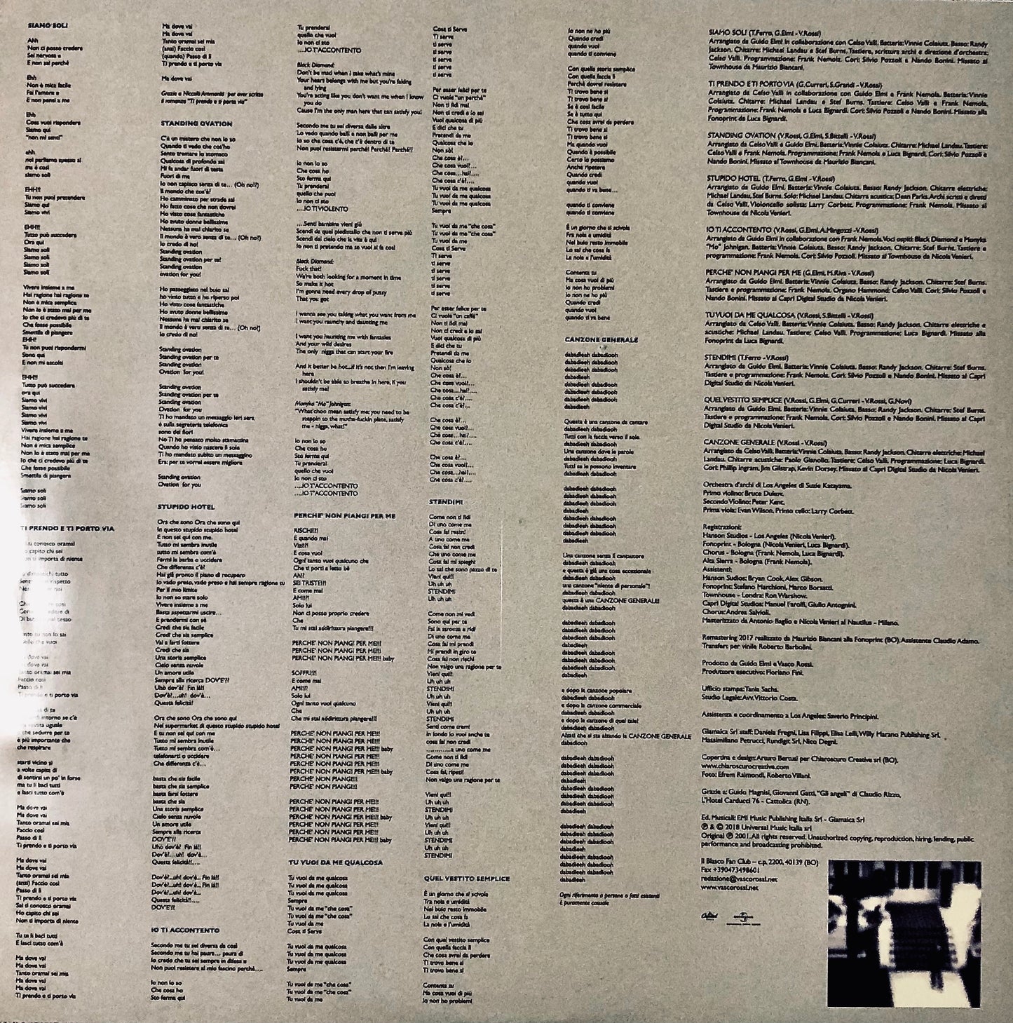 VASCO ROSSI - Stupido Hotel - Vinile Nero (Black Vinyl)