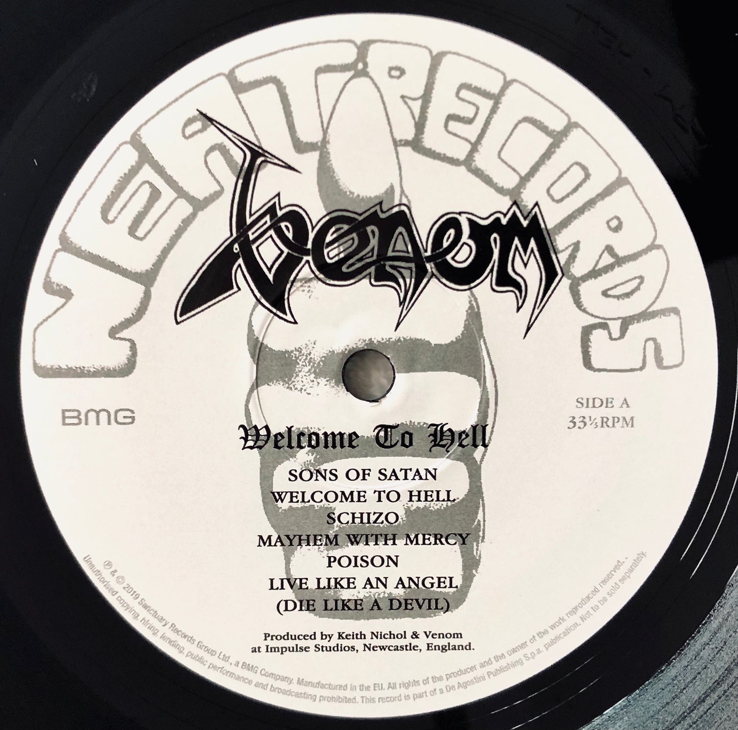 VENOM - Welcome to Hell - Vinile Nero + Spilla (Black Vinyl + Pin)