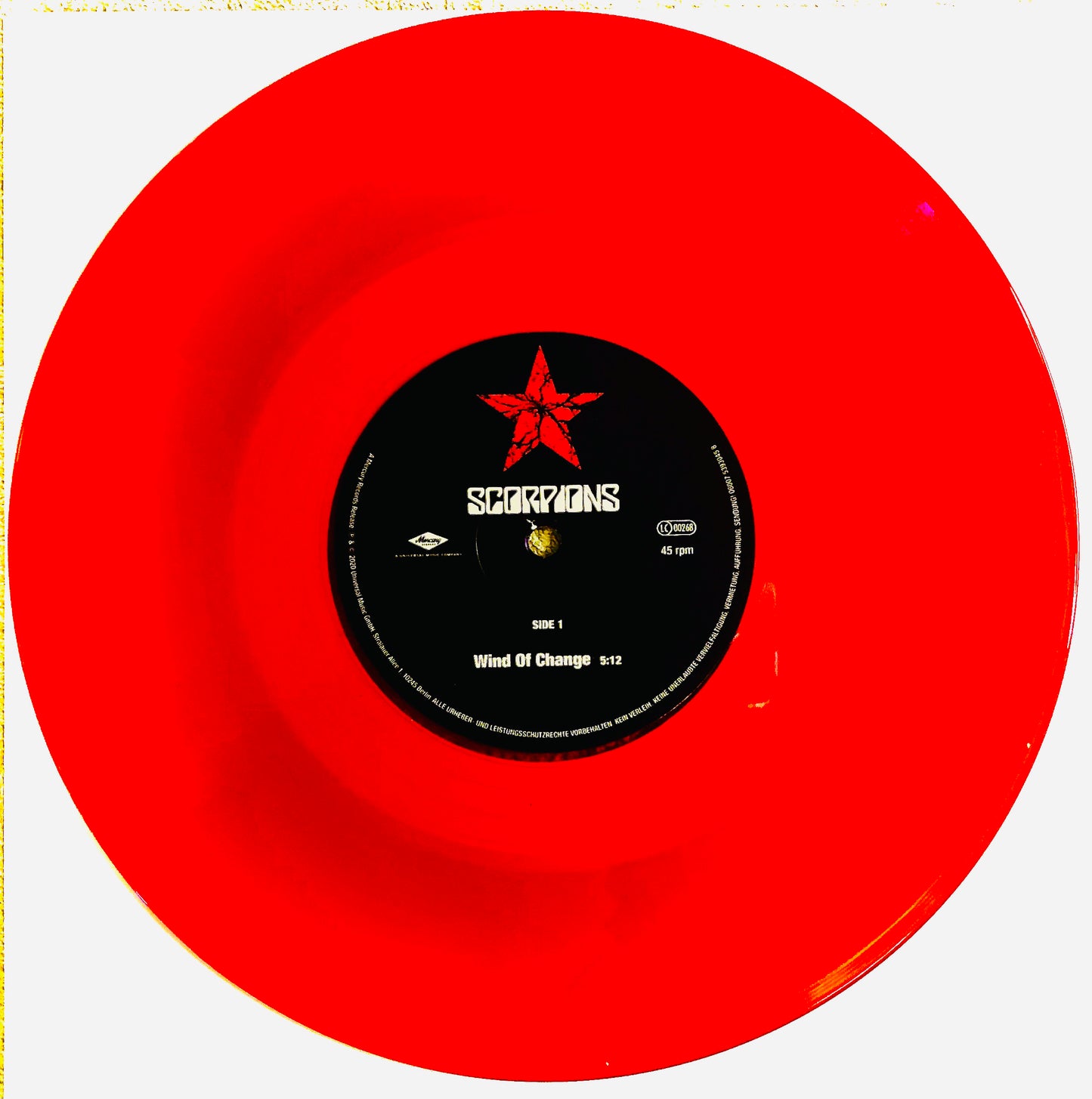 SCORPIONS - Wind of Change / Send me an Angel - 45rpm Rosso Trasparente (Ed. Lim. 30° Anniversario - 3000 copie)