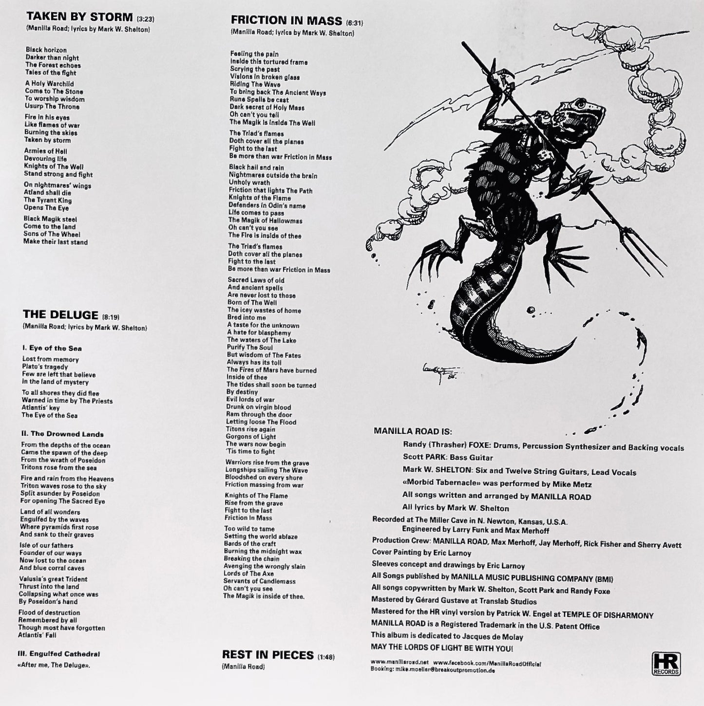 MANILLA ROAD - The Deluge - Vinile Bicolore Arancione / Blu (Ed. Lim. Deluxe 2022)