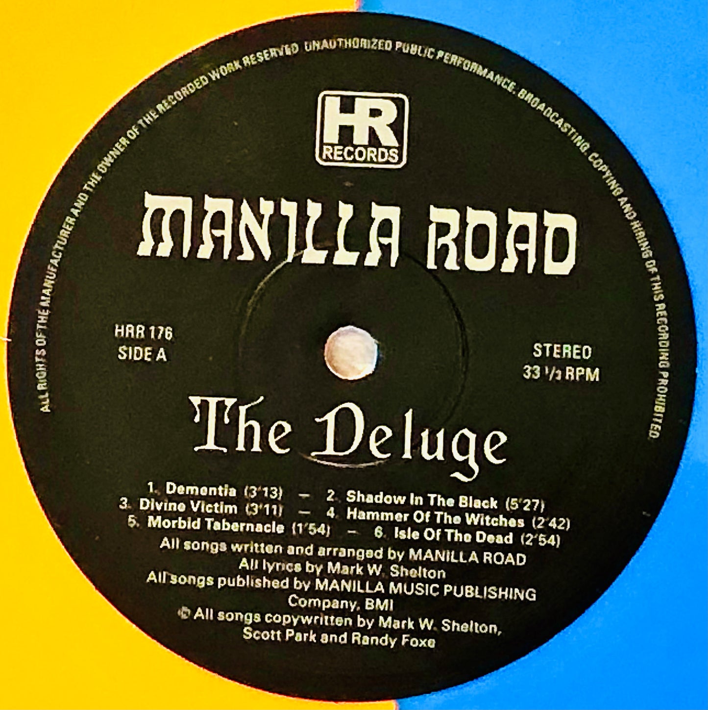 MANILLA ROAD - The Deluge - Vinile Bicolore Arancione / Blu (Ed. Lim. Deluxe 2022)