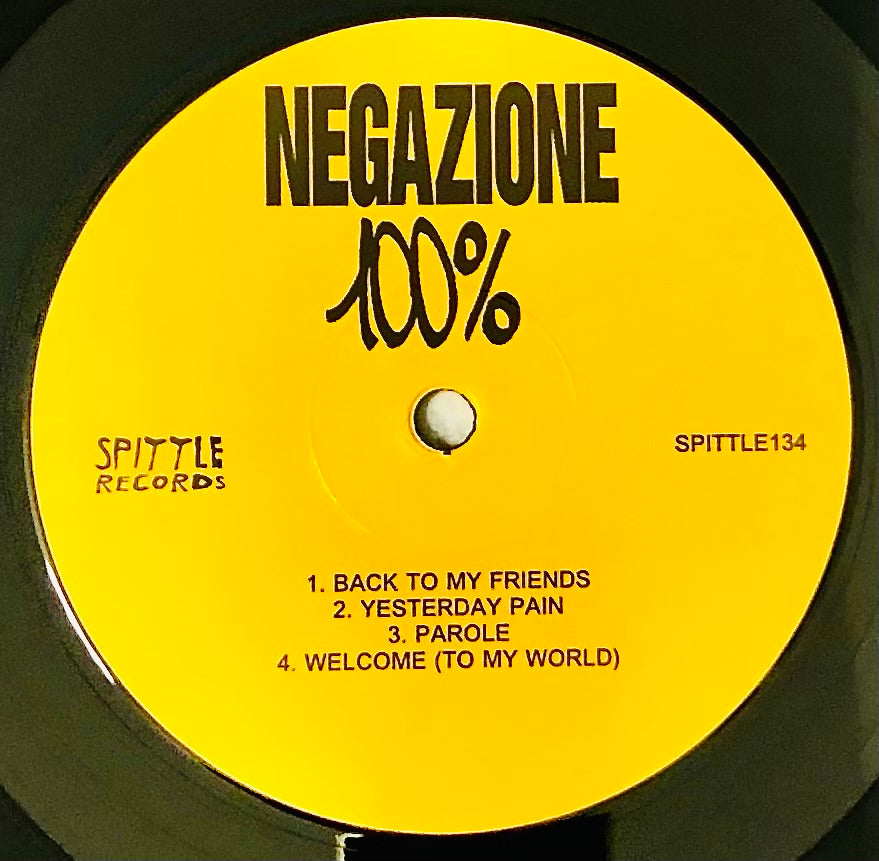NEGAZIONE - 100% - Vinile Nero (Black Vinyl) (Ed. 2022)