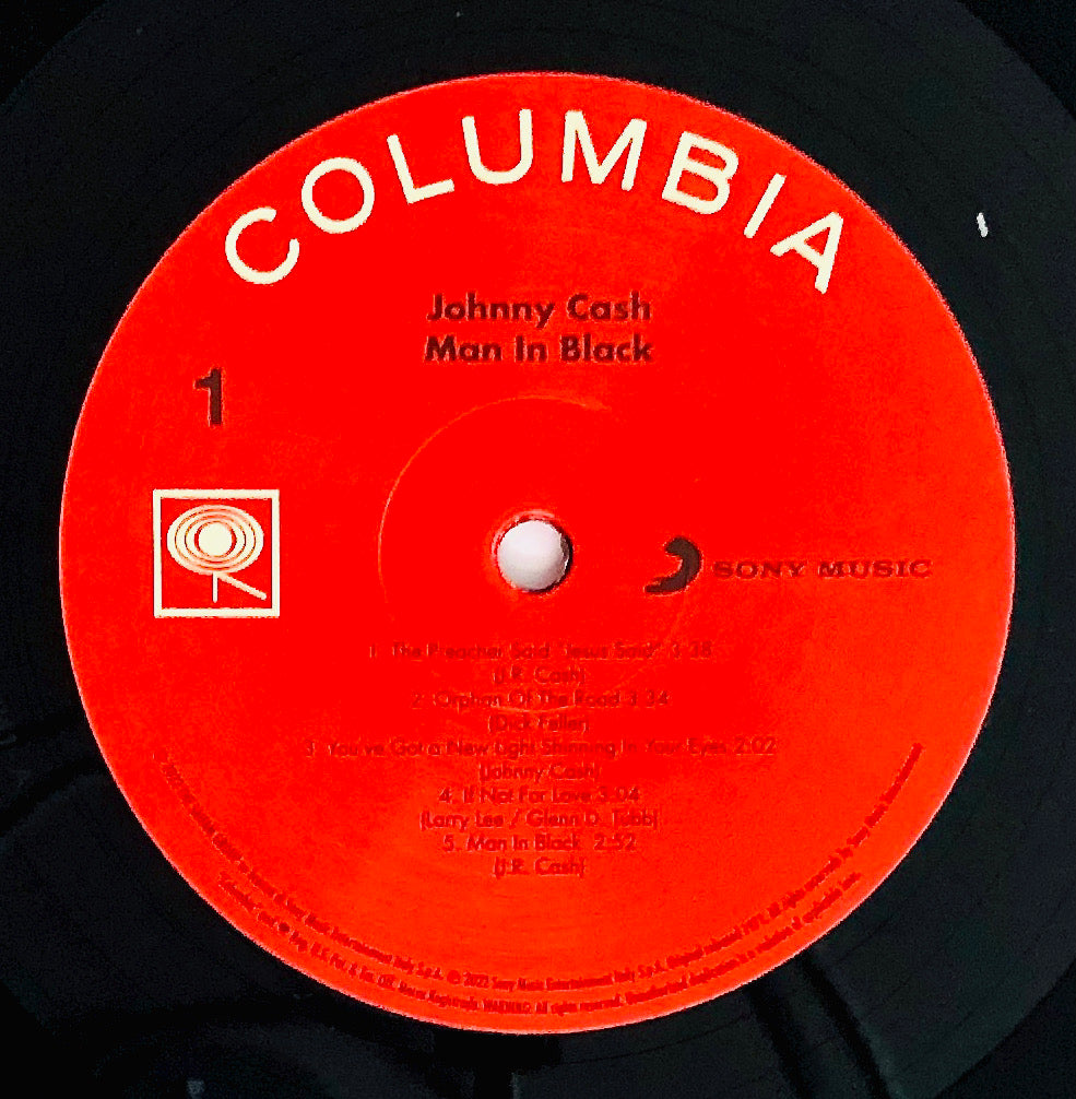 JOHNNY CASH - Man in Black - Vinile Nero (Black Vinyl)