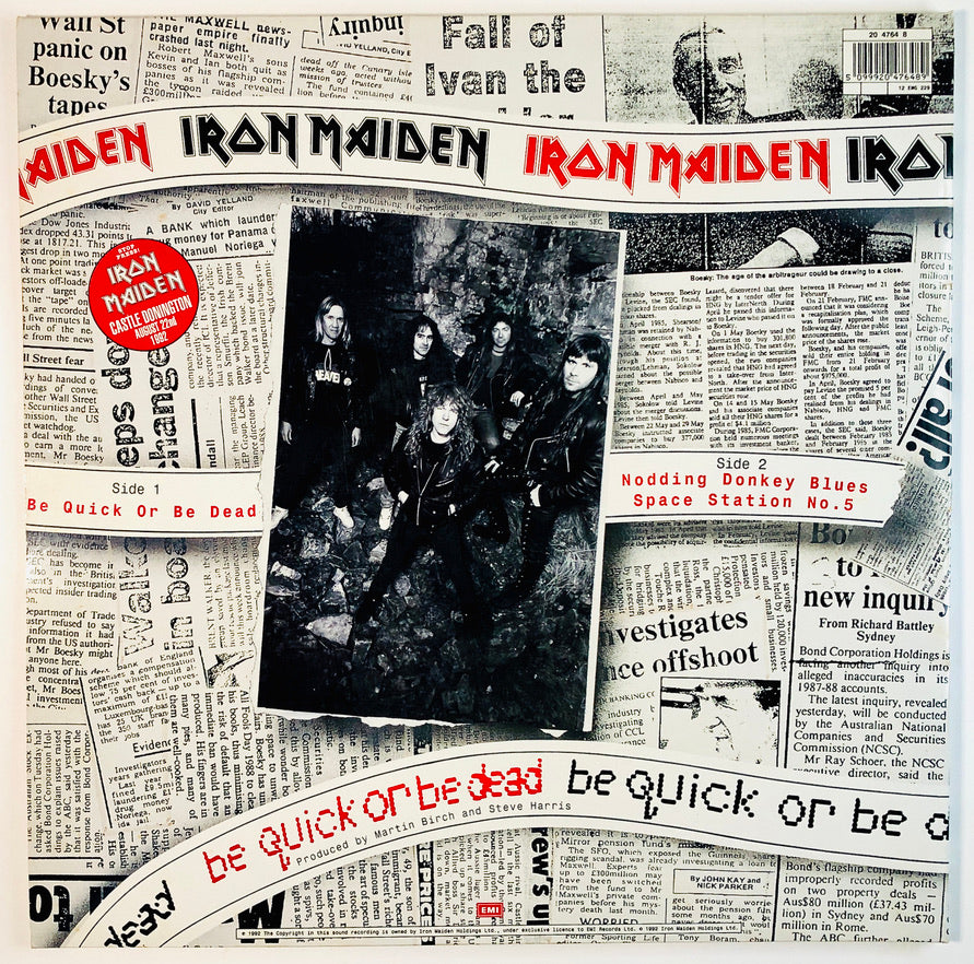Iron Maiden - Be quick or be dead - Vinile Nero (Black Vinyl) (EMI 1992 UK)