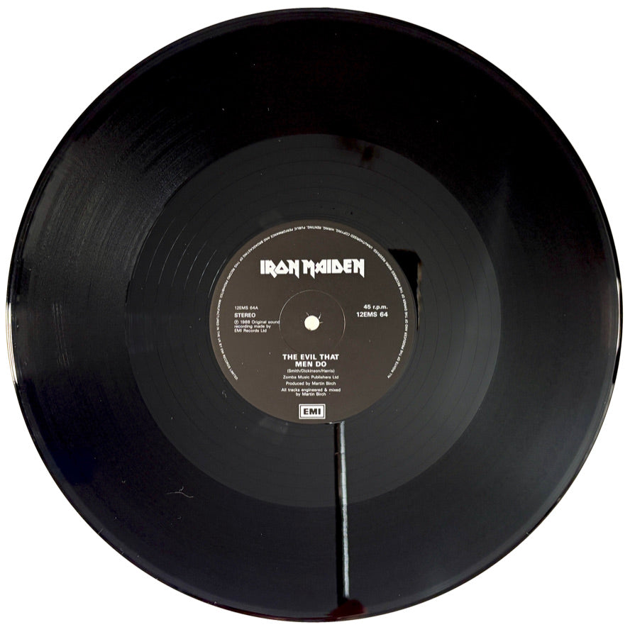 Iron Maiden - The evil that men do - Vinile Nero (Black Vinyl) (UK 1988)