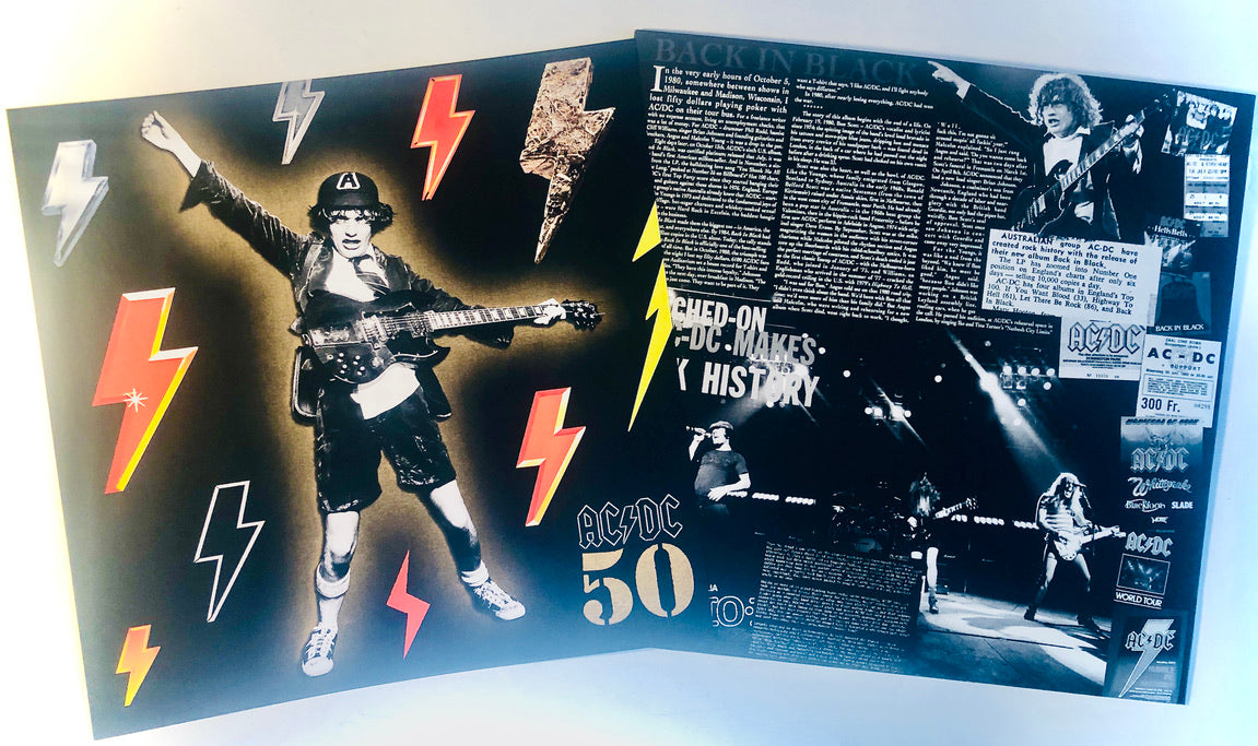 AC DC - Back in Black (Indie Special Edition) - Vinile Bianco/Nero (50th Anniversary)