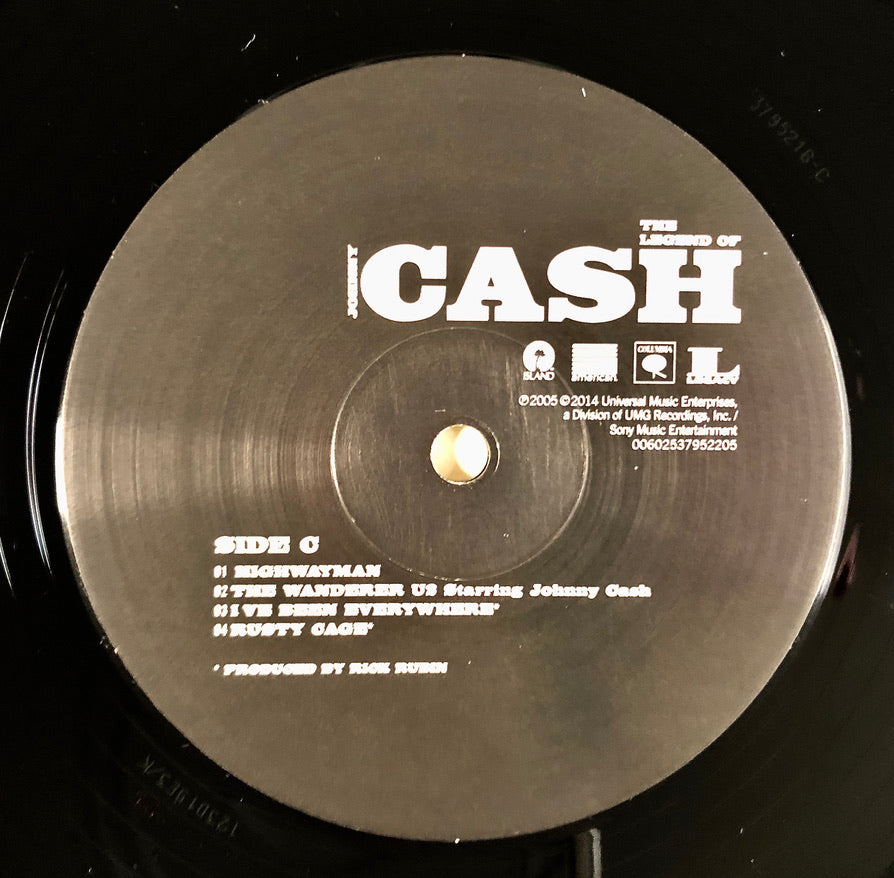 JOHNNY CASH - The Legend of Johnny Cash - Doppio Vinile Nero (Black Double Vinyl) ( Island Records  2014)