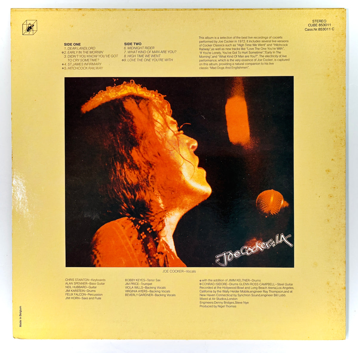 JOE COCKER - Live in L.A. - Vinile Nero (Black Vinyl) (1976)