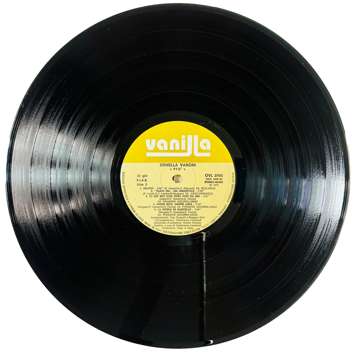 ORNELLA VANONI - PIU’ - Vinile Nero (1976)