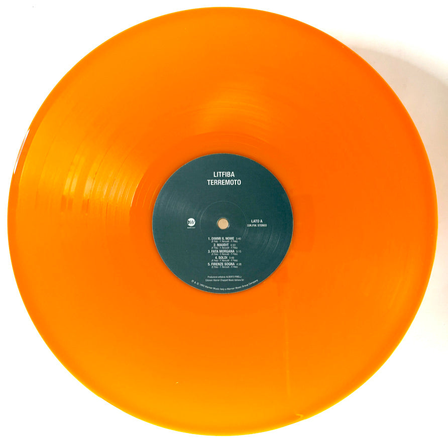 LITFIBA - Terremoto - Vinile Arancione Solido (Ed. Lim. Num. 2022)