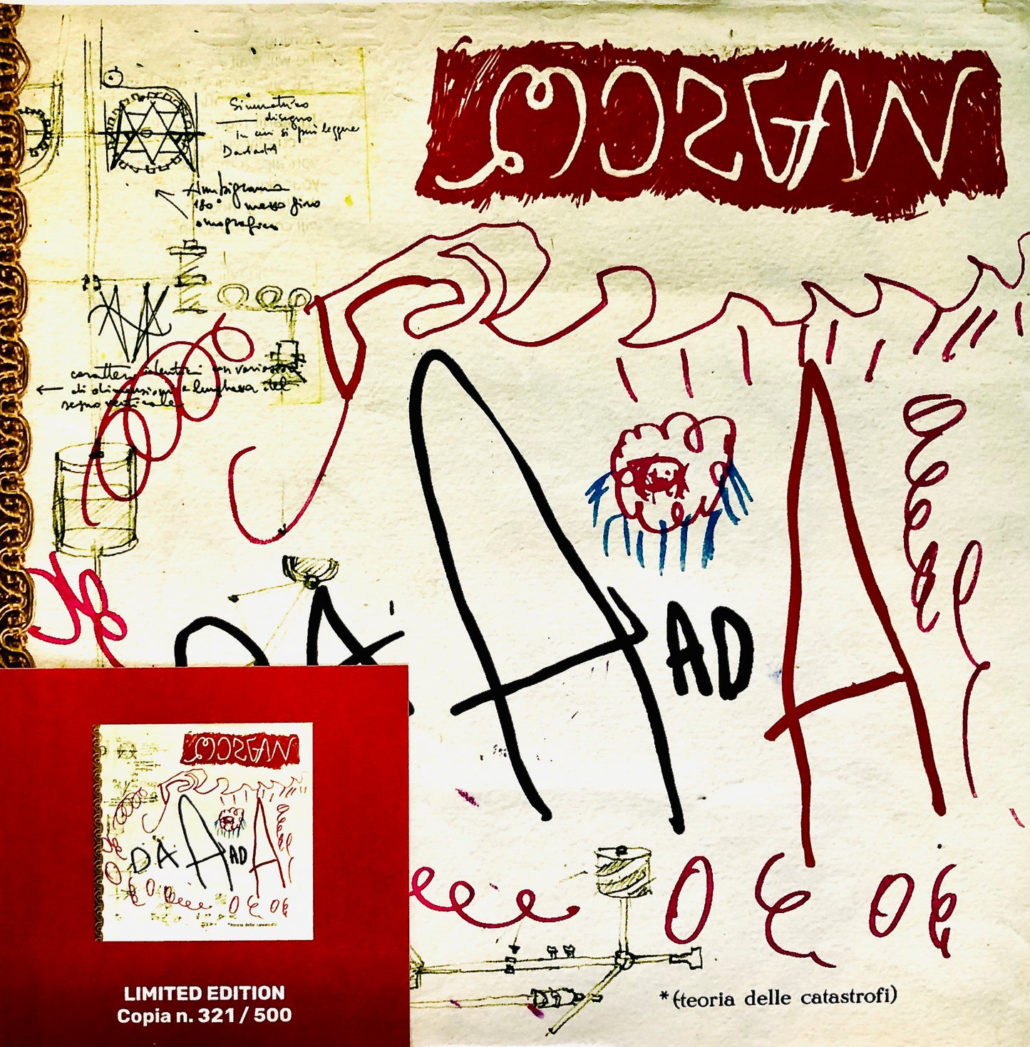 MORGAN - Da A ad A (Teoria delle catastrofi) - Doppio Vinile Rosso Solido (Ed. Lim. Numerata 500 copie)