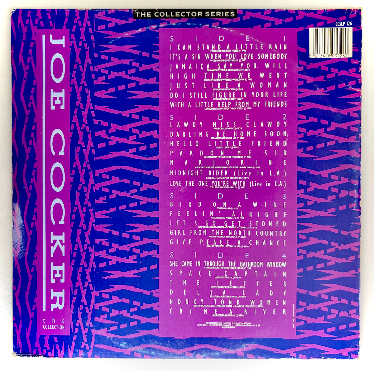 JOE COCKER - The Collection - Doppio Vinile Nero (2LPs Black) (UK / 1985)