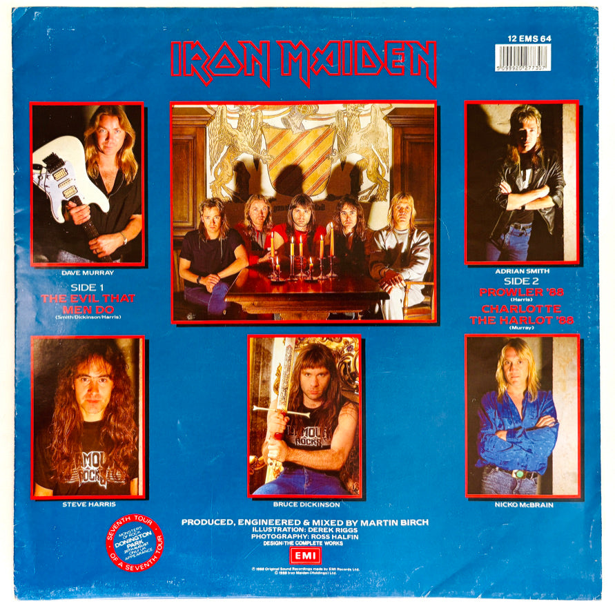 Iron Maiden - The evil that men do - Vinile Nero (Black Vinyl) (UK 1988)