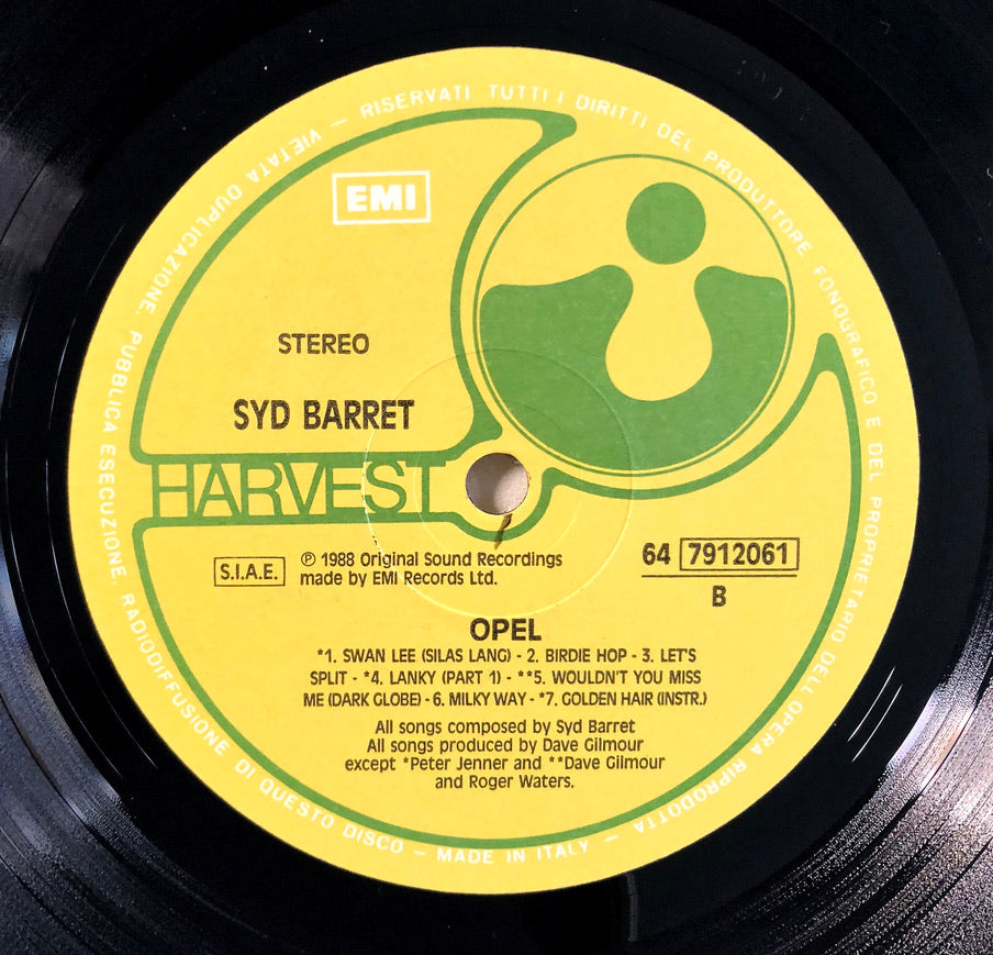 SYD BARRETT - Opel - Vinile Nero (Black Vinyl) (1988)