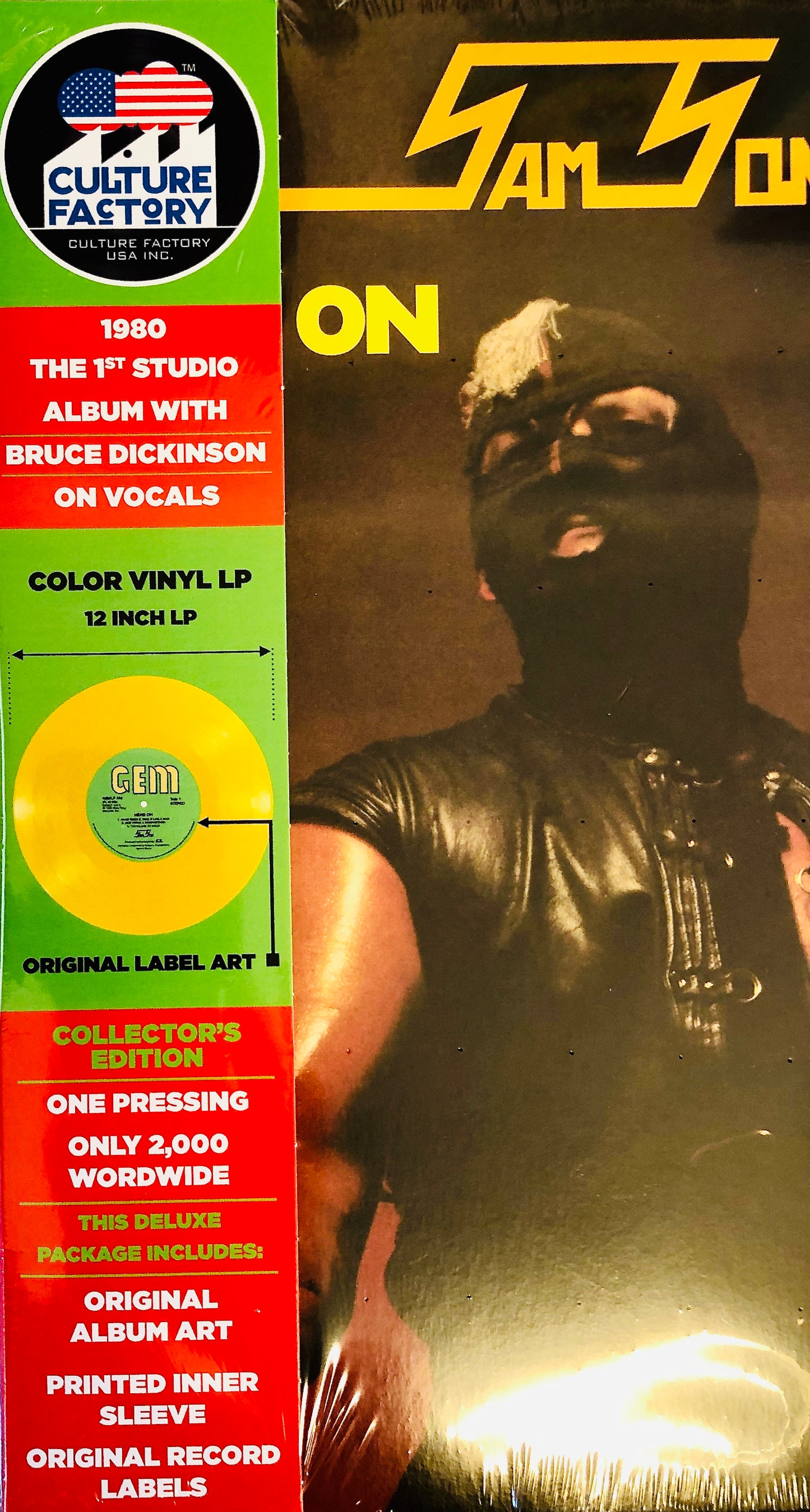 SAMSON - Head On - Vinile Giallo Trasparente (Ed. Lim. 2022)