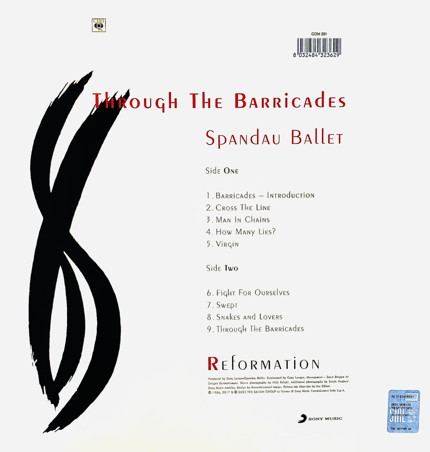 SPANDAU BALLET - Through the barricades - Vinile Nero (Black Vinyl)