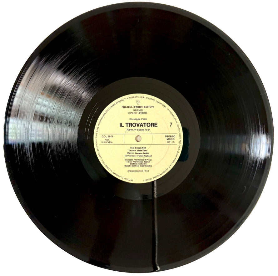 Giuseppe Verdi - Il Trovatore - n° 4 LP Vinile Nero (4LPs Black Vinyl)