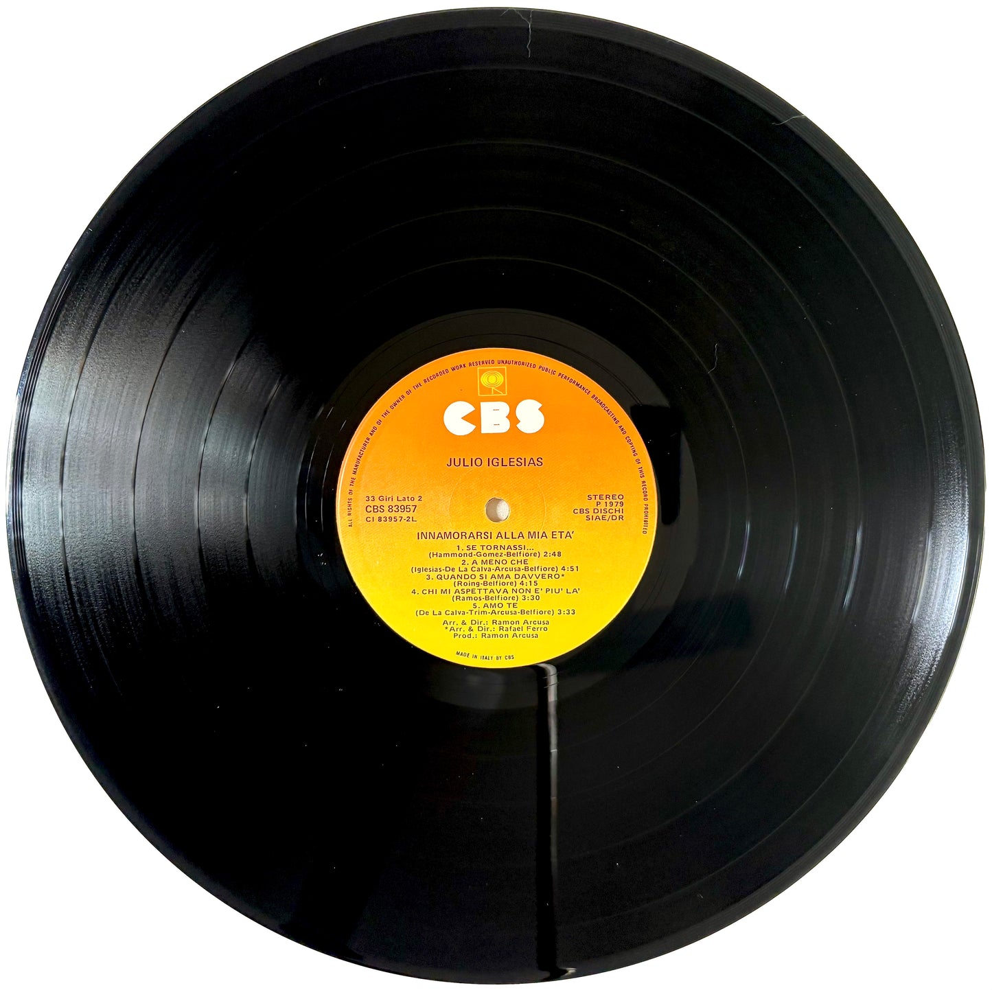 Julio Iglesias - Innamorarsi alla mia età - Vinile Nero (Black Vinyl)