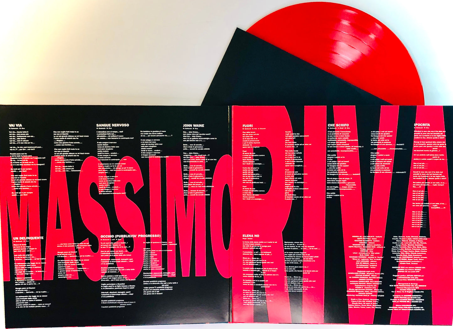 MASSIMO RIVA - Sangue Nervoso - Vinile Rosso Trasparente