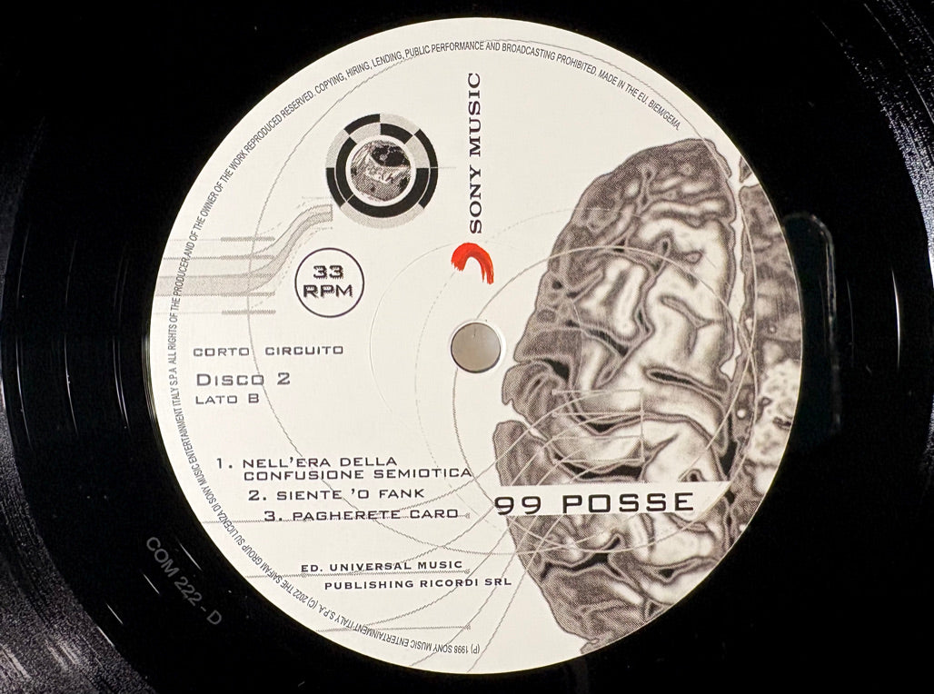 99 POSSE - Corto Circuito - Doppio Vinile Nero (2022)