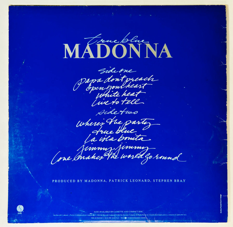 MADONNA - True Blue - Vinile Nero (Black Vinyl) (1986)