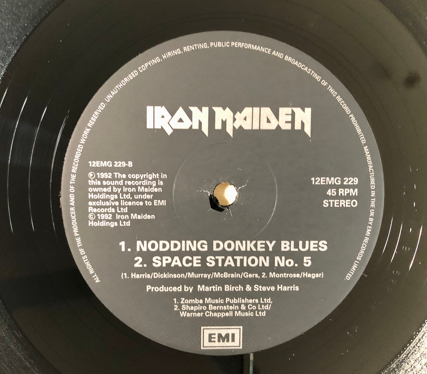 Iron Maiden - Be quick or be dead - Vinile Nero (Black Vinyl) (EMI 1992 UK)