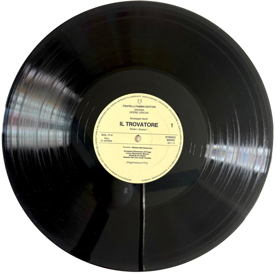 Giuseppe Verdi - Il Trovatore - n° 4 LP Vinile Nero (4LPs Black Vinyl)