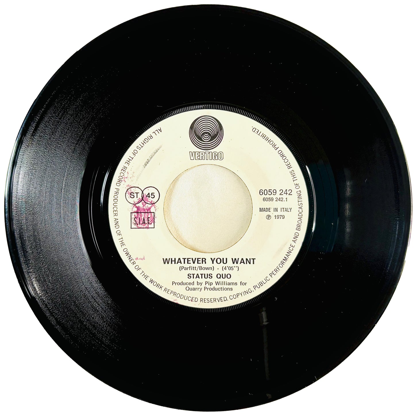 STATUS QUO	- Whatever you want - Vinile Nero (45rpm)