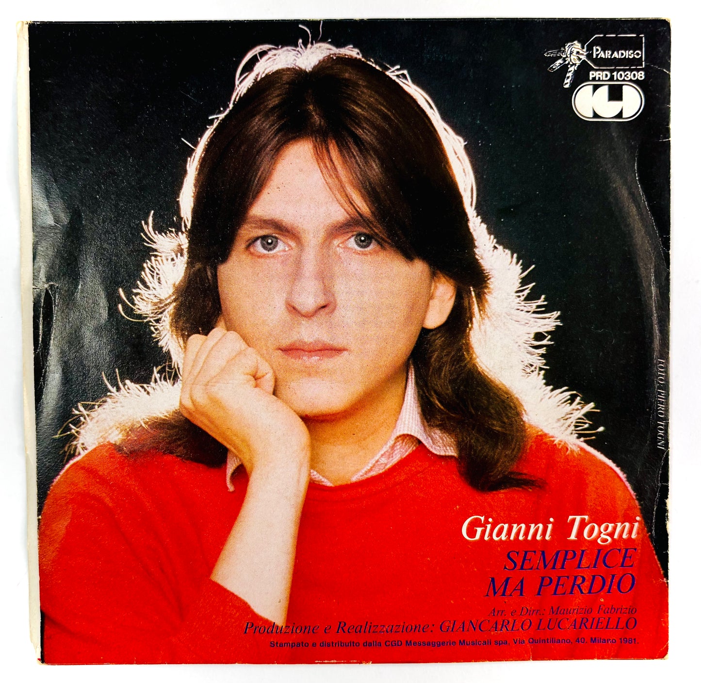 GIANNI TOGNI - Semplice - Vinile Nero 45rpm (7” Black Vinyl) (1981)