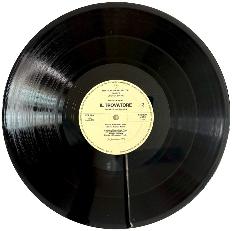 Giuseppe Verdi - Il Trovatore - n° 4 LP Vinile Nero (4LPs Black Vinyl)