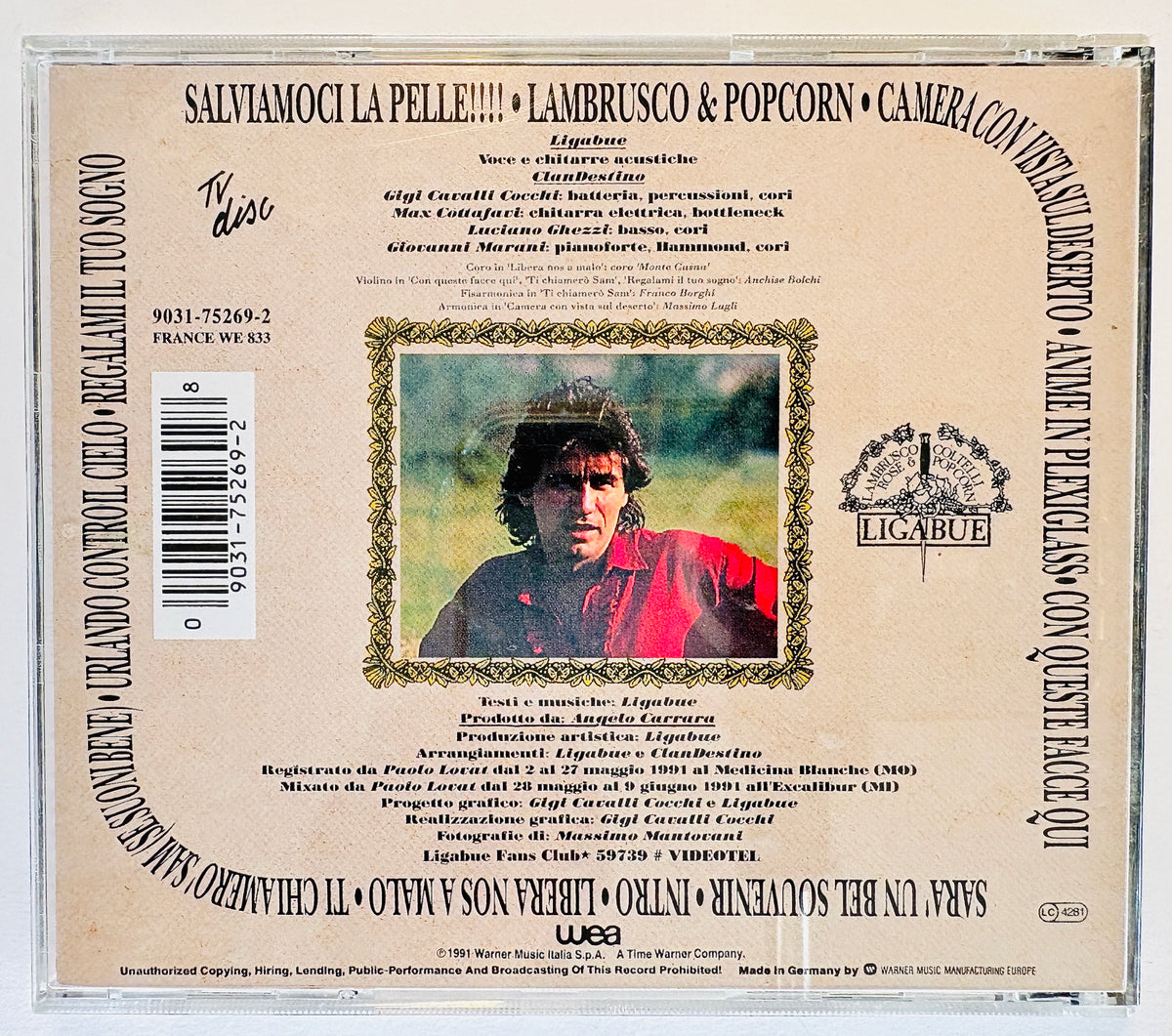 Ligabue - Lambrusco Coltelli Rose & Popcorn - CD