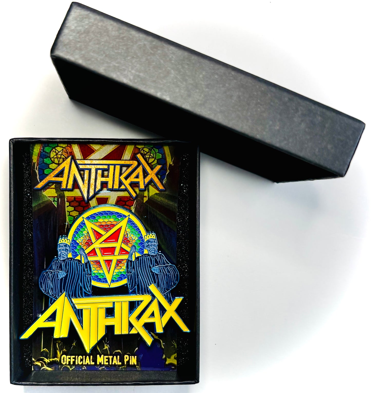 ANTHRAX - For All Kings (Blu Metallico) - Spilla (Pin)