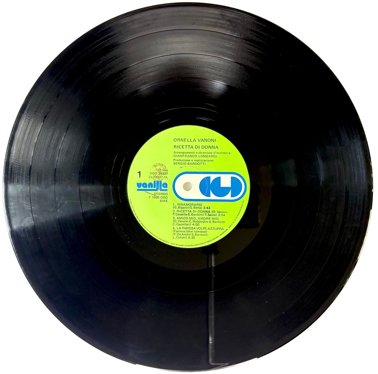 ORNELLA VANONI - Ricetta di donna - Vinile Nero (1980)