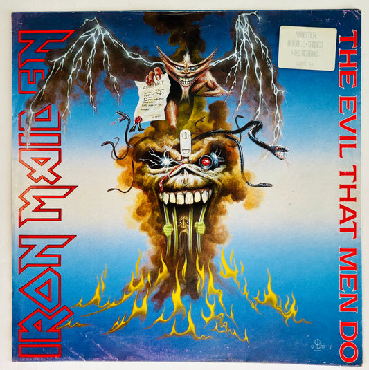 Iron Maiden - The evil that men do - Vinile Nero (Black Vinyl) (UK 1988)