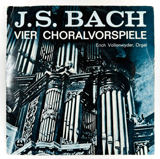 J.S. BACH - Vier Choralvorspiele - 33rpm Nero