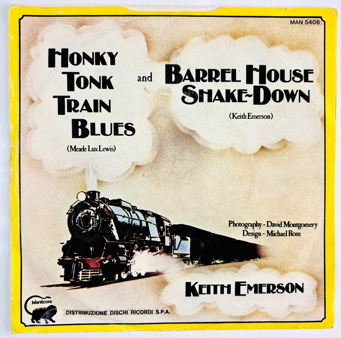 Keith Emerson - Honky Tonk Train Blues - Vinile Nero (45rpm)