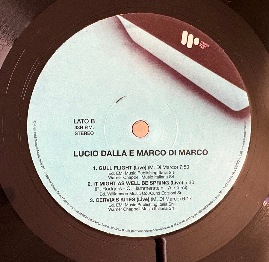Lucio Dalla e Marco Di Marco - Vinile Nero (Ed. 2024)