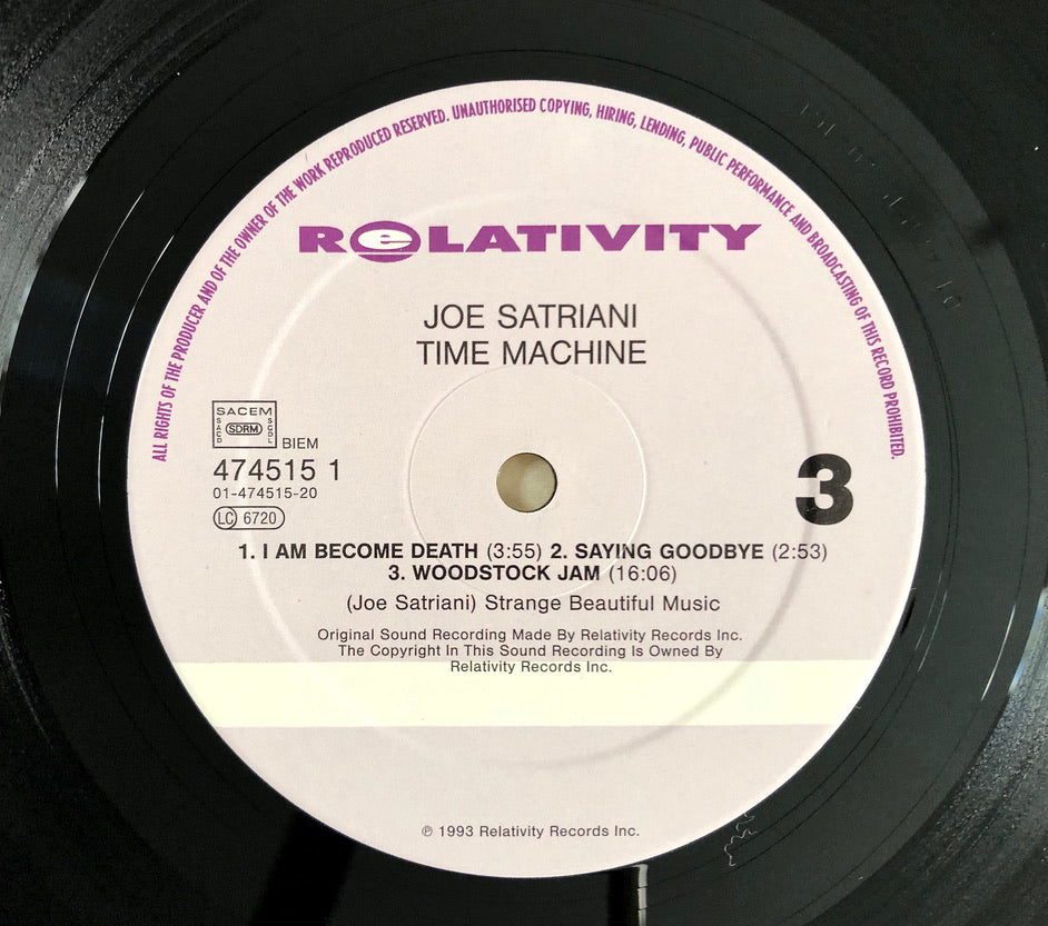 JOE SATRIANI - Time Machine - Triplo Vinile Nero (3LPs Black Vinyl) (1993)
