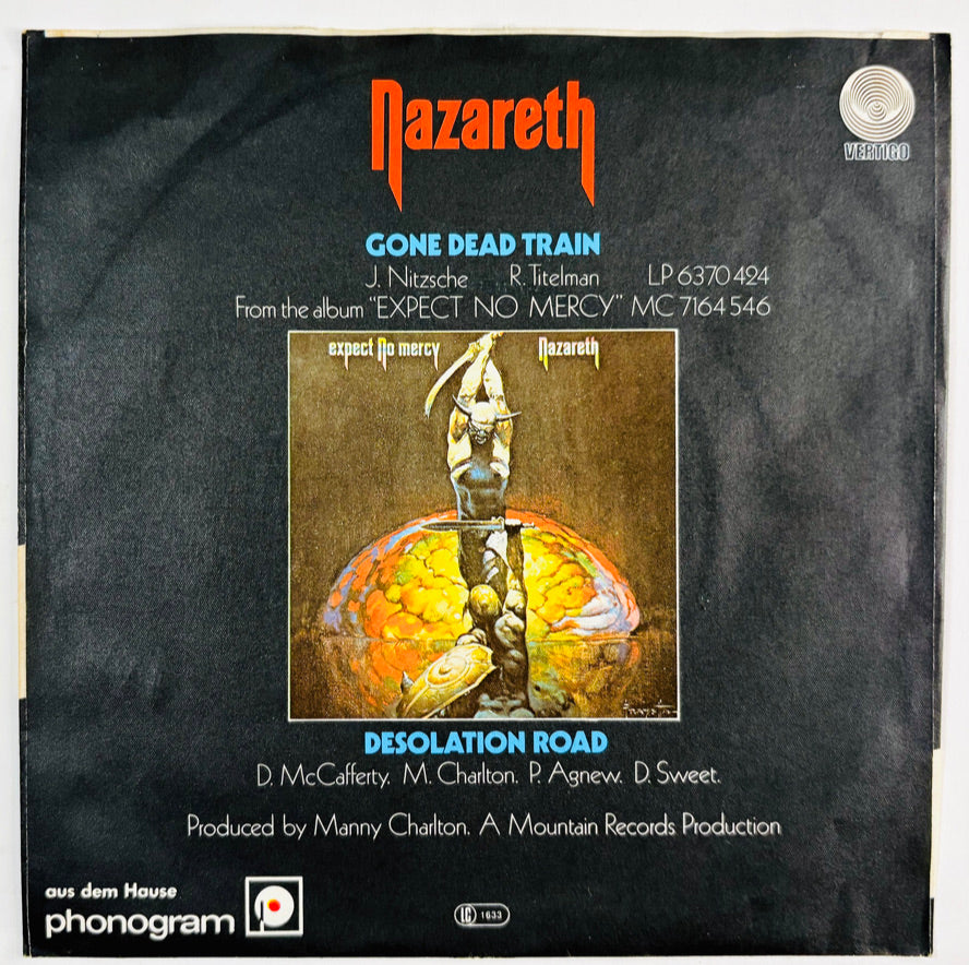 NAZARETH - Gone dead train / Desolation road - Vinile Nero (45rpm)