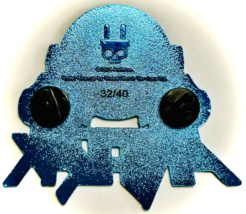 ANTHRAX - For All Kings (Blu Metallico) - Spilla (Pin)