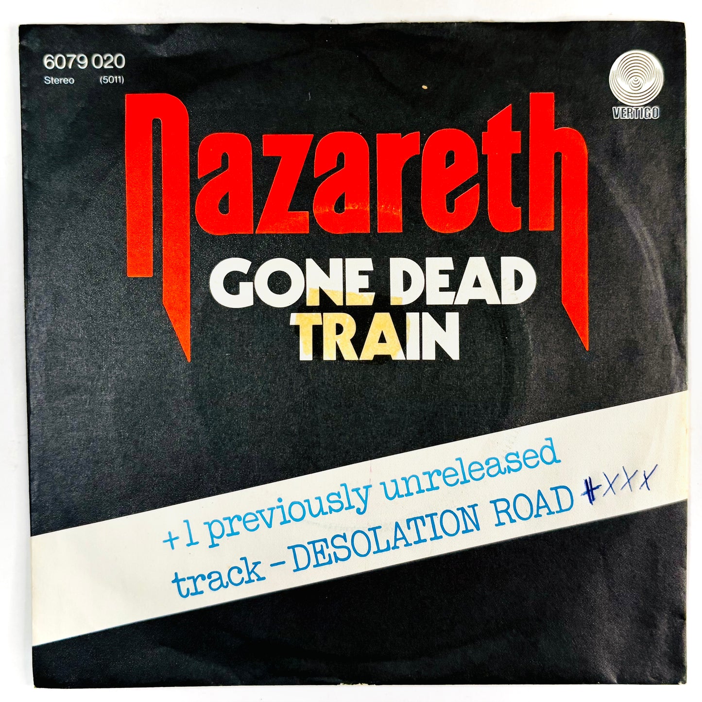 NAZARETH - Gone dead train / Desolation road - Vinile Nero (45rpm)