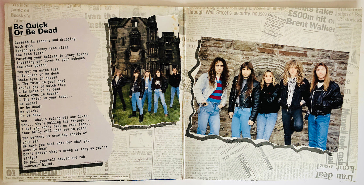 Iron Maiden - Be quick or be dead - Vinile Nero (Black Vinyl) (EMI 1992 UK)