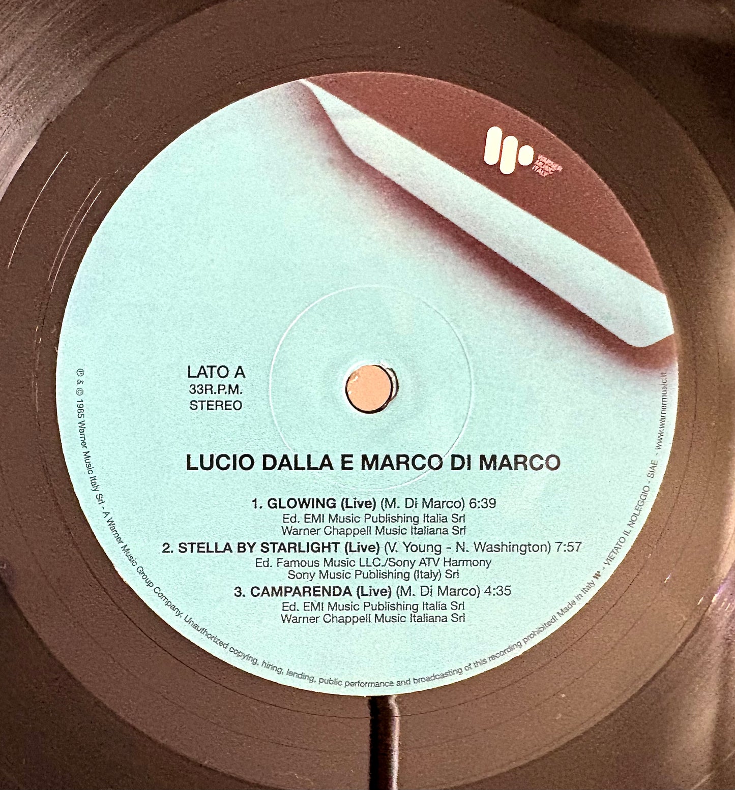 Lucio Dalla e Marco Di Marco - Vinile Nero (Ed. 2024)