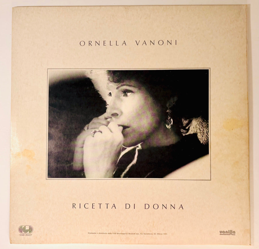 ORNELLA VANONI - Ricetta di donna - Vinile Nero (1980)