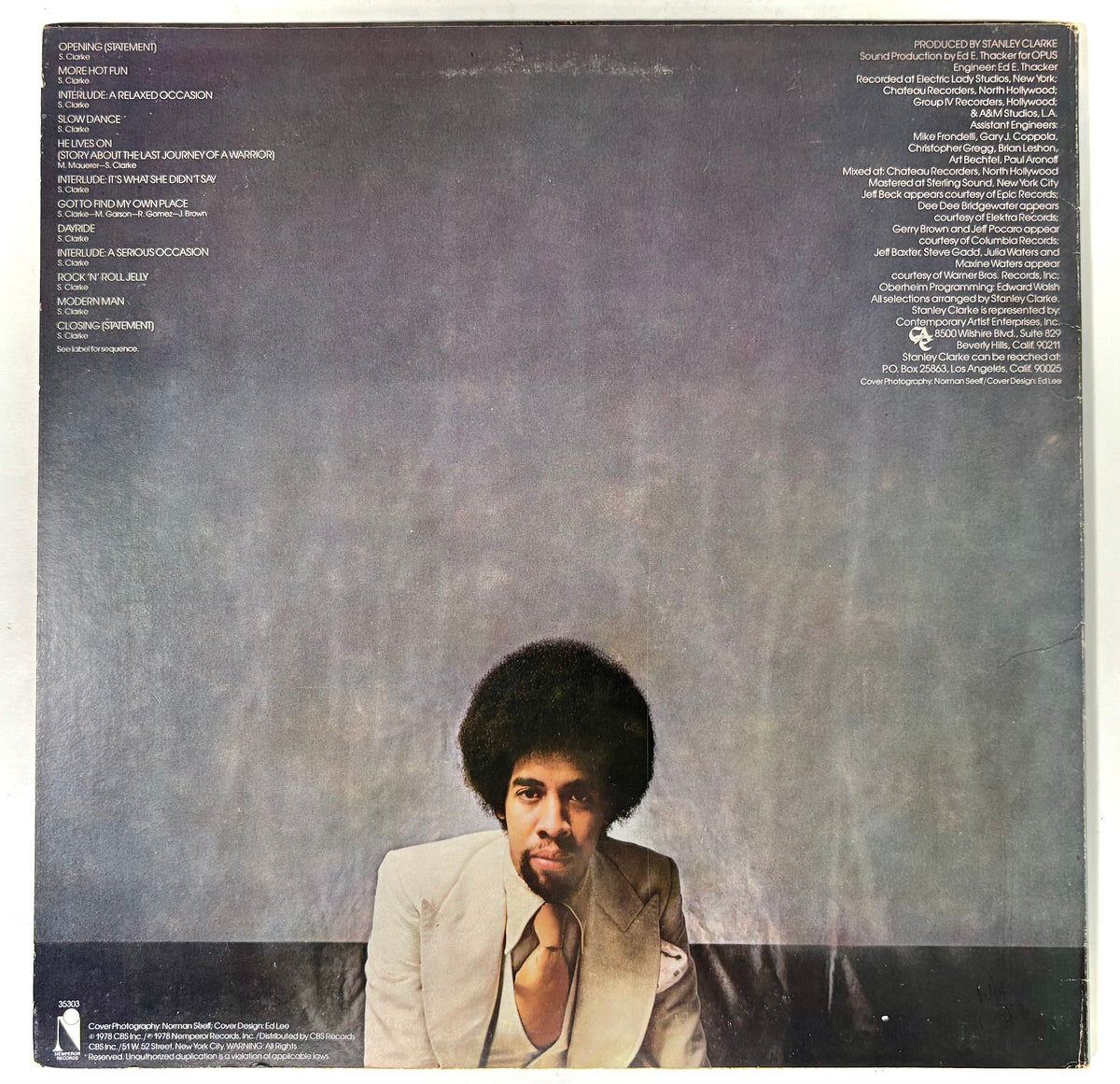 STANLEY CLARK - Modern Man - Vinile Usato (Used Vinyl) (USA / 1978)