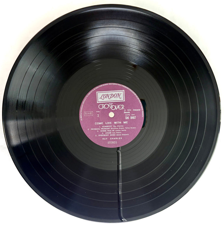 RAY CHARLES - Come live with me - Vinile Nero (Black Vinyl) (UK 1974)