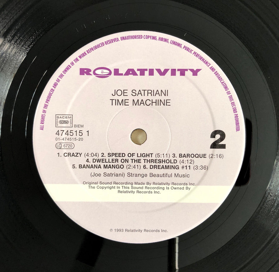 JOE SATRIANI - Time Machine - Triplo Vinile Nero (3LPs Black Vinyl) (1993)