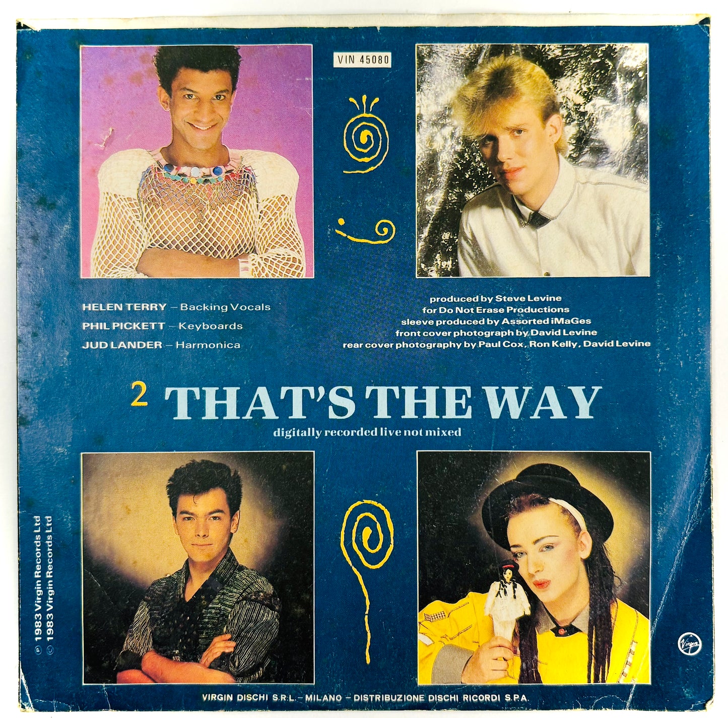 CULTURE CLUB - Karma Chameleon - Vinile Nero (Black Vinyl) (1983)