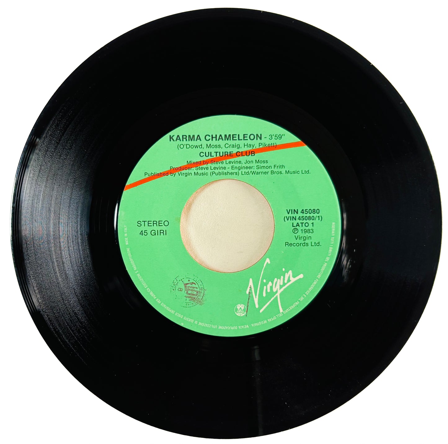 CULTURE CLUB - Karma Chameleon - Vinile Nero (Black Vinyl) (1983)